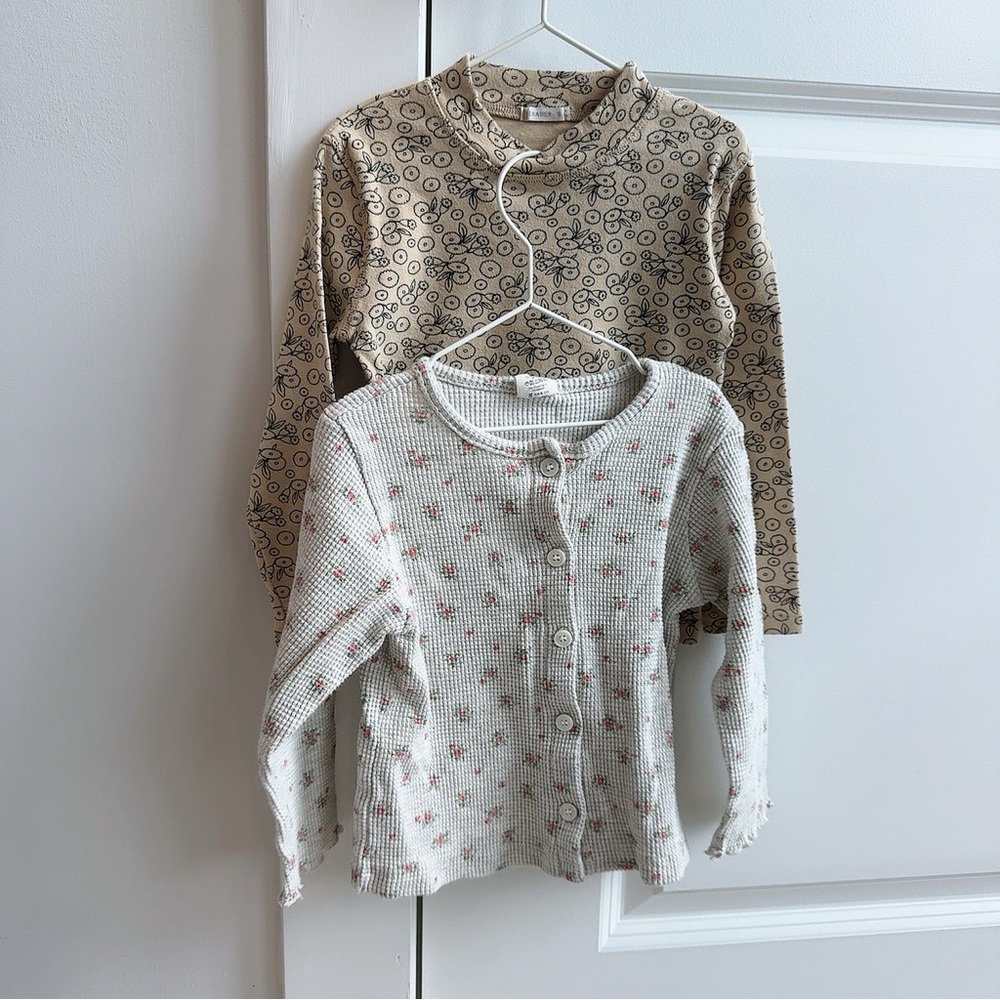 Floral and Patterned Cardigan Set